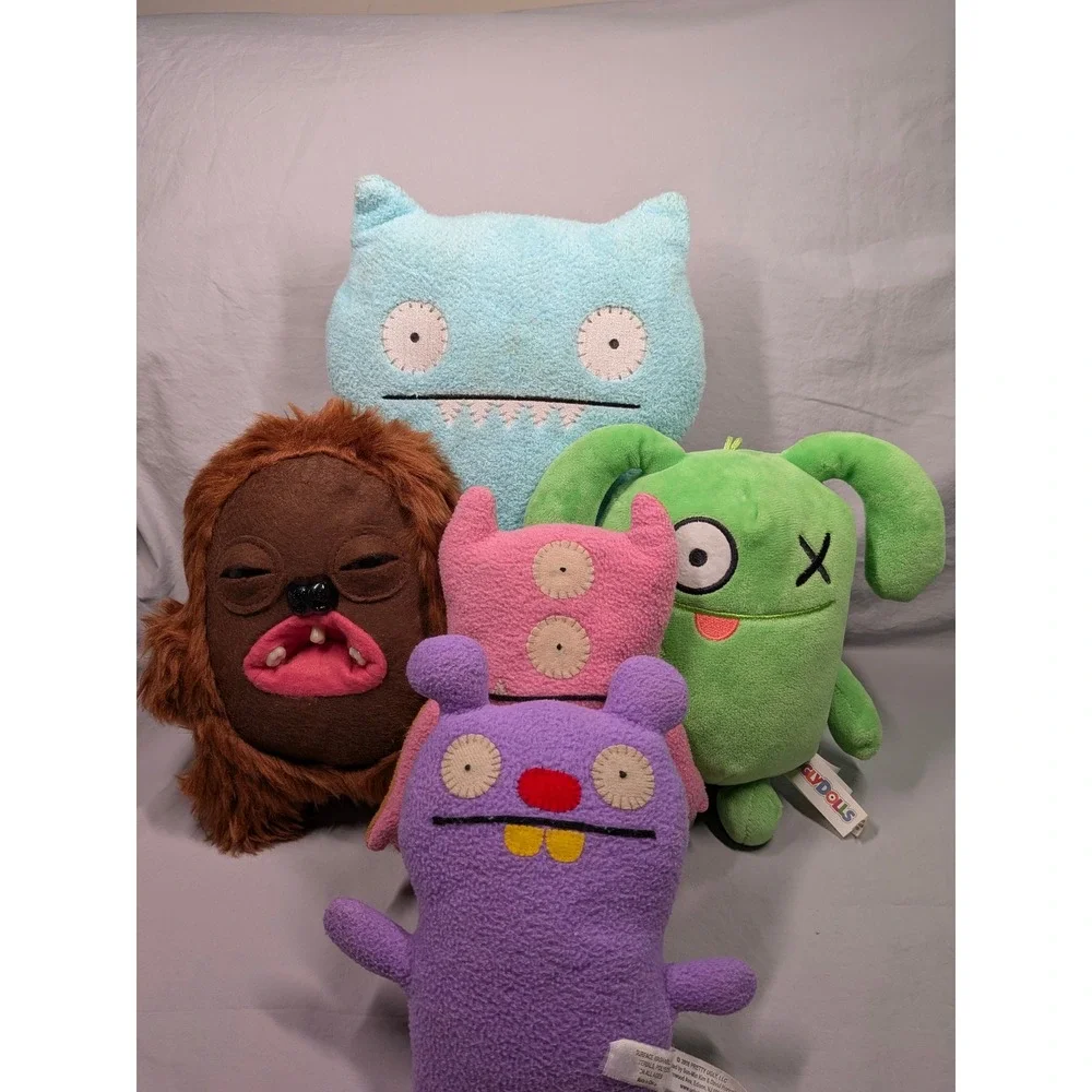 UglyDolls Plush Lot Fuggler Mixed Monsters Stuffed Animals Bop-N-Beep and friend